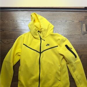 Nike Men's Bright Yellow Full-Zip Hoodie